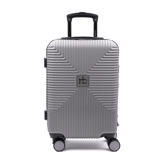 Valigia ADVENTURE Trolley Roccobarocco Nera 55x38x20 Piccola SILVER
