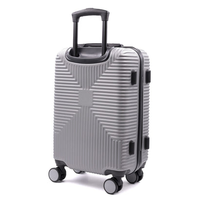 Valigia ADVENTURE Trolley Roccobarocco Nera 55x38x20 Piccola SILVER