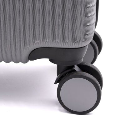 Valigia ADVENTURE Trolley Roccobarocco Nera 55x38x20 Piccola SILVER