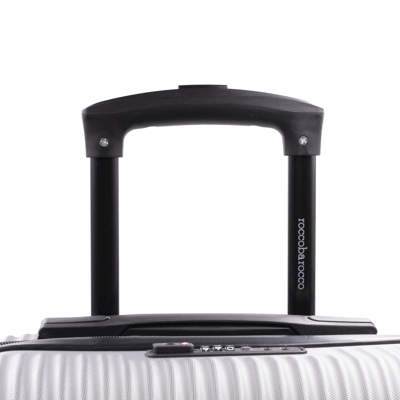 Valigia ADVENTURE Trolley Roccobarocco Nera 55x38x20 Piccola SILVER
