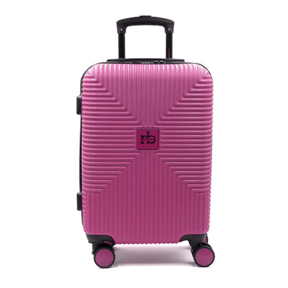 Valigia ADVENTURE Trolley Roccobarocco Nera 55x38x20 Piccola FUXIA