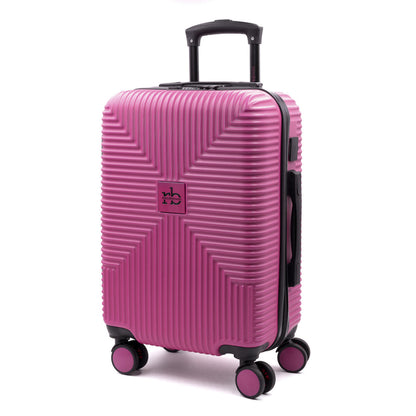 Valigia ADVENTURE Trolley Roccobarocco Nera 55x38x20 Piccola FUXIA