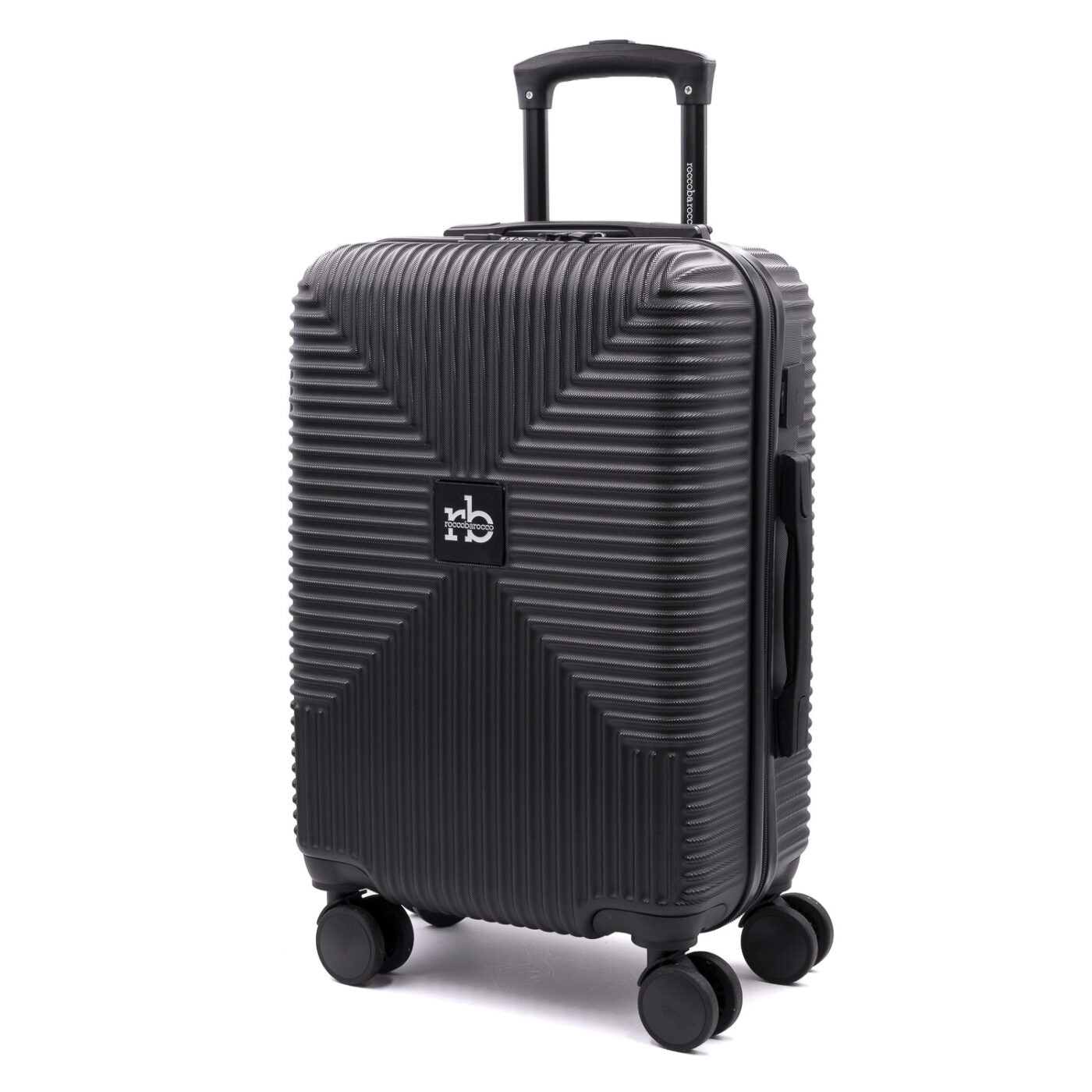 Valigia NOMAD Trolley Roccobarocco Silver 43x26x67 Media NERO