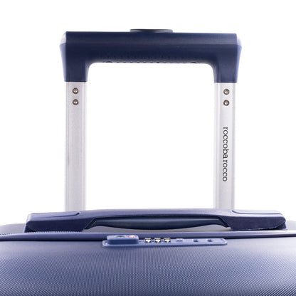 Valigia Trolley SKYLINE Roccobarocco Nude 49x30x77 Grande BLU