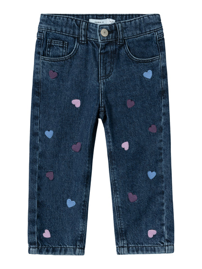 Jeans Name It NMFBELLA MOM JEANS 3110-BE NOOS DARK BLUE DENIM