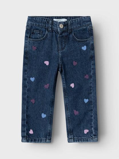 Jeans Name It NMFBELLA MOM JEANS 3110-BE NOOS DARK BLUE DENIM