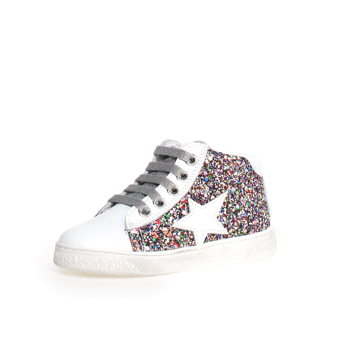 Sneakers naturino pinn high z glitt MULTI-WHITE