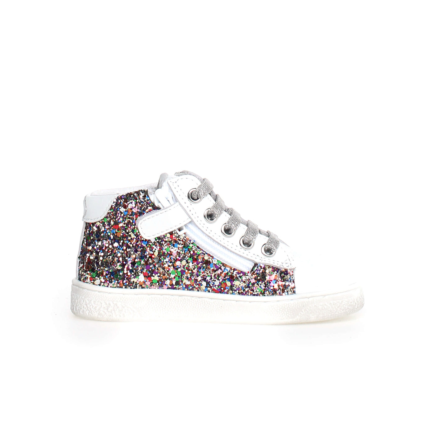 Sneakers naturino pinn high z glitt MULTI-WHITE