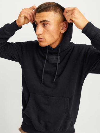 Felpa Jack E Jones JJHAKKAI SWEAT HOOD BLACK