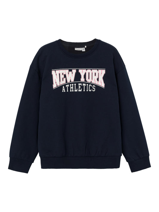 Felpa Name It  Nkfviloui Ls Boxy Sweat Bru N DARK SAPPHIRE