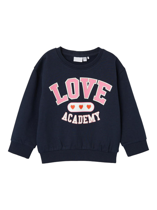 Felpa Name It  Nmfviloui Ls Boxy Sweat Bru N DARK SAPPHIRE