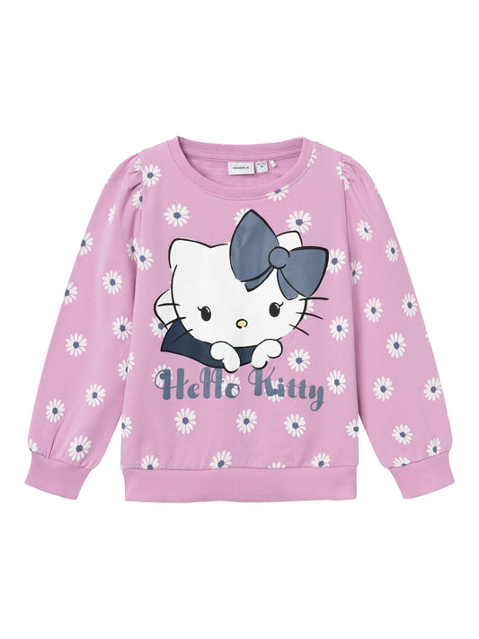 Felpa Name It NMFANNA HELLOKITTY SWEAT BRU VDE PASTEL LAVENDER
