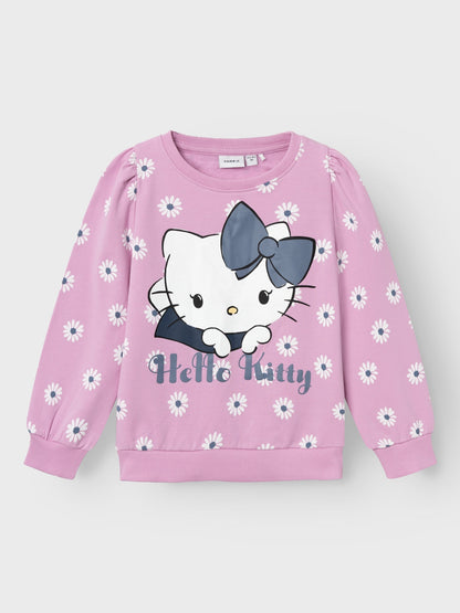 Felpa Name It NMFANNA HELLOKITTY SWEAT BRU VDE PASTEL LAVENDER