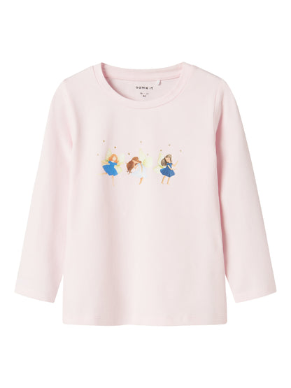 T-shirt Name It NMFLYSE LS TOP FESTIVAL BLOOM