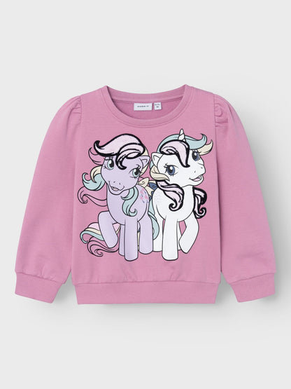 Felpa Name It NMFSINE MLP SWEAT BRU CPLG MAUVE ORCHID
