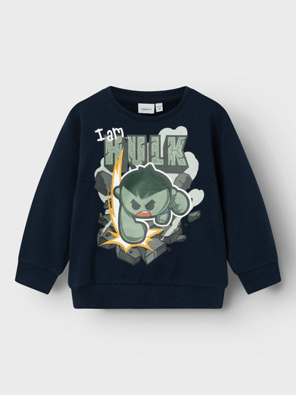 Felpa Name It NMMALSTAIR MARVEL NREG SWEAT BRU MAR DARK SAPPHIRE