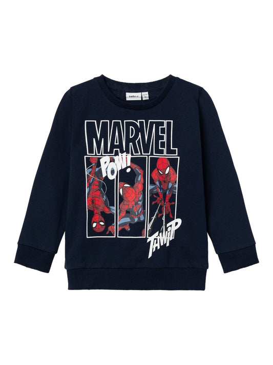 Felpa Name It NMMJESSIE SPIDERMAN SWEAT UNB NOOS MAR DARK SAPPHIRE