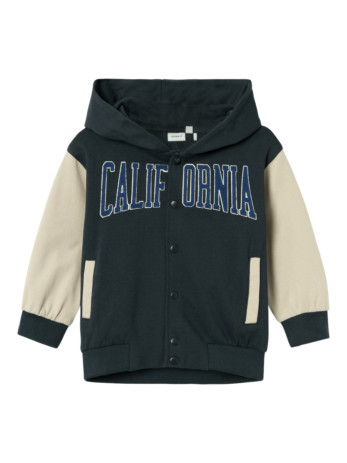 Felpa Name It NMMKEBASTIAN SWEAT LOOSE CARD WH UNB DARK SAPPHIRE