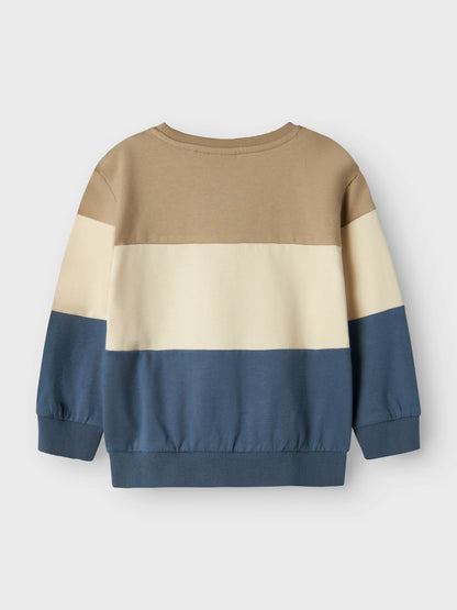 Felpa Name It NMMVEMIL LS NREG SWEAT BRU SUMMER SAND