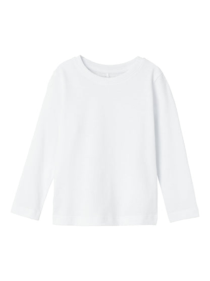 T-shirt Name It NMMVOBBO LS NREG TOP NOOS BRIGHT WHITE