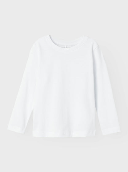 T-shirt Name It NMMVOBBO LS NREG TOP NOOS BRIGHT WHITE