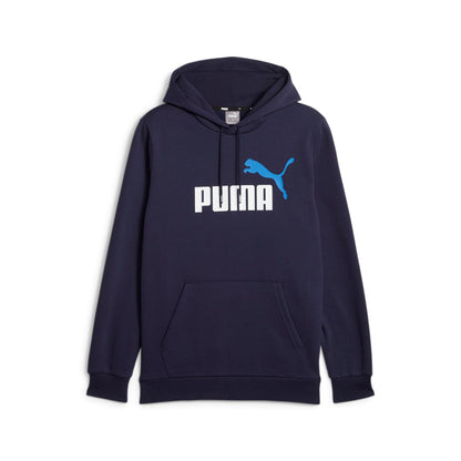 Felpa Puma  ESS+ 2 Col Big Logo Hoodie FL BLUE