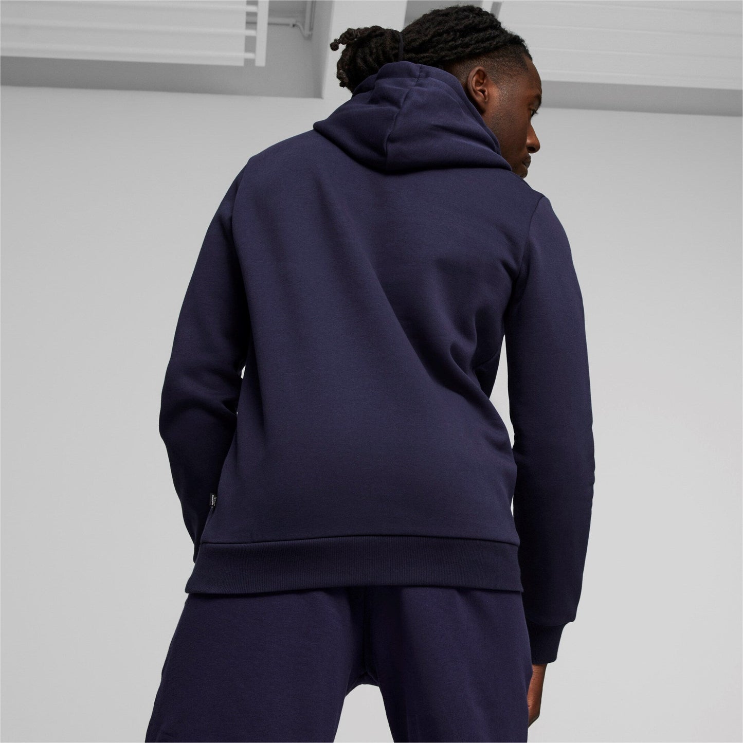 Felpa Puma  ESS+ 2 Col Big Logo Hoodie FL BLUE