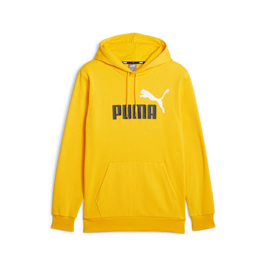 Felpa Puma ESS+ 2 Col Big Logo Hoodie FL YELLOW