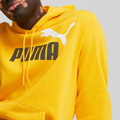 Felpa Puma ESS+ 2 Col Big Logo Hoodie FL YELLOW