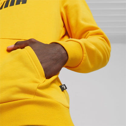 Felpa Puma ESS+ 2 Col Big Logo Hoodie FL YELLOW