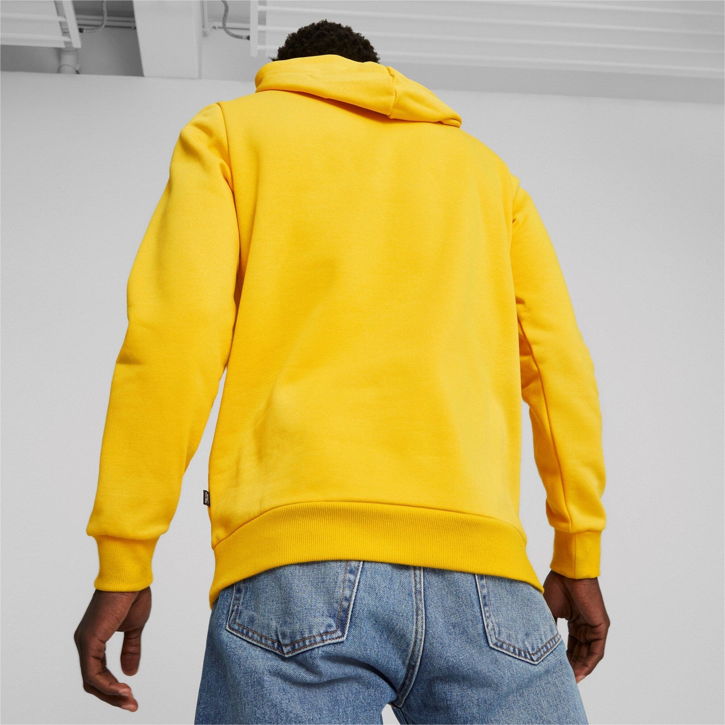Felpa Puma ESS+ 2 Col Big Logo Hoodie FL YELLOW