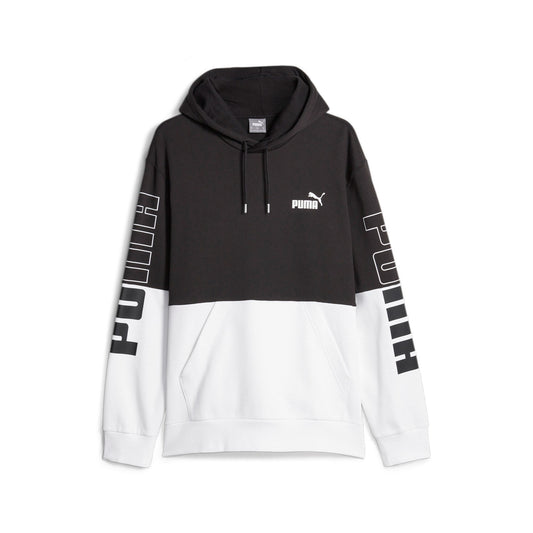 FelpaPuma Power Colorblock Hoodie Fl BIanca BLACK