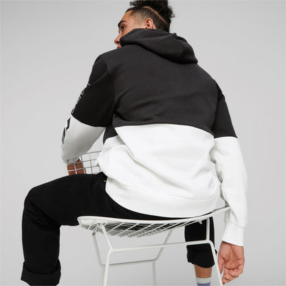 FelpaPuma Power Colorblock Hoodie Fl BIanca BLACK