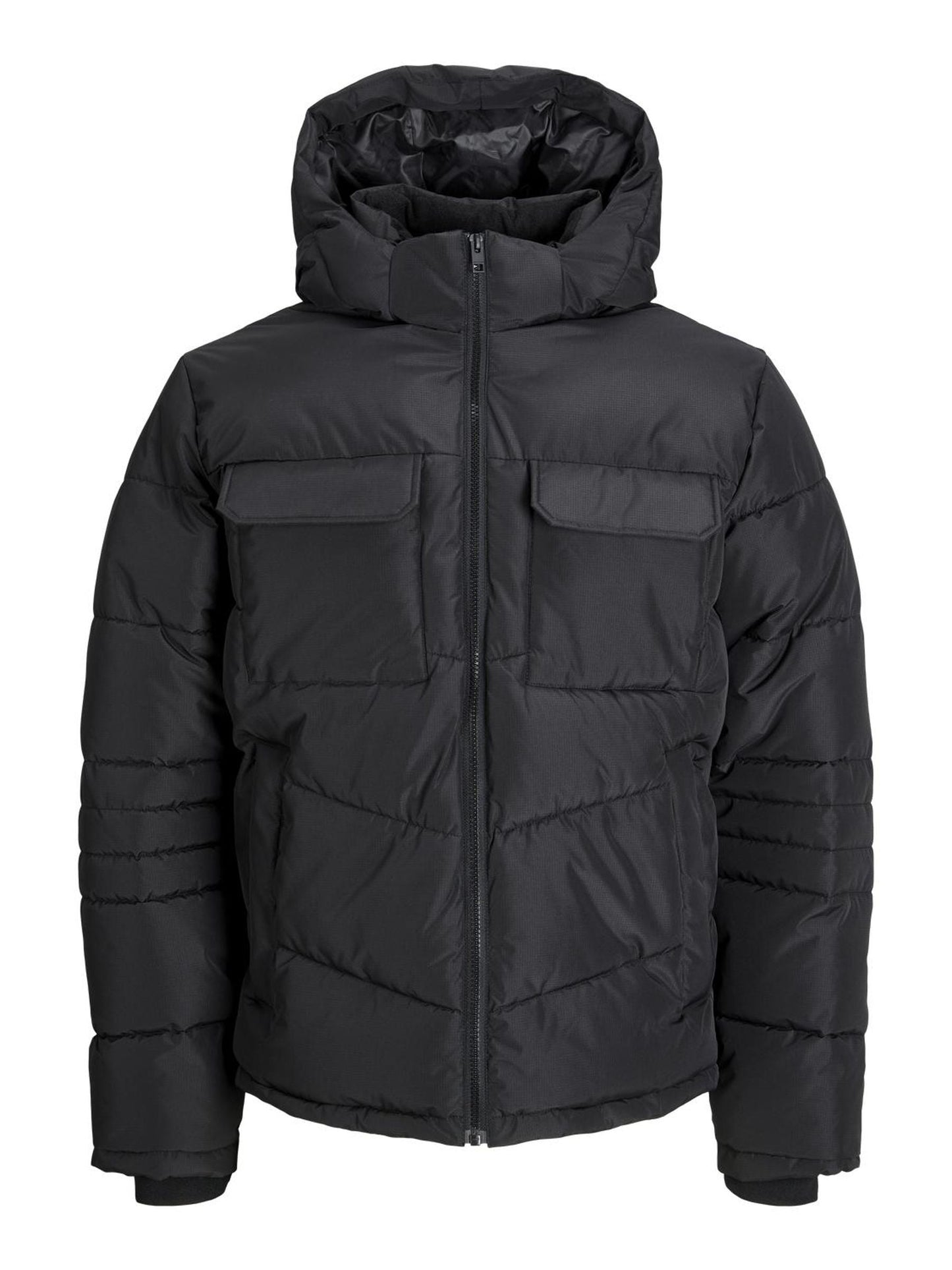 Giubbino Jack E Jones JJBUILD PUFFER JACKET BLACK