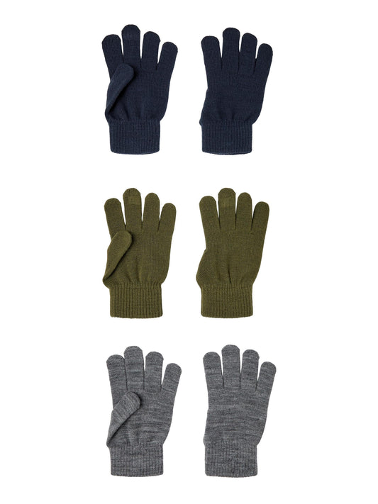 Guanti Name It  Nknmagic Gloves 3P Noos OLIVE NIGHT