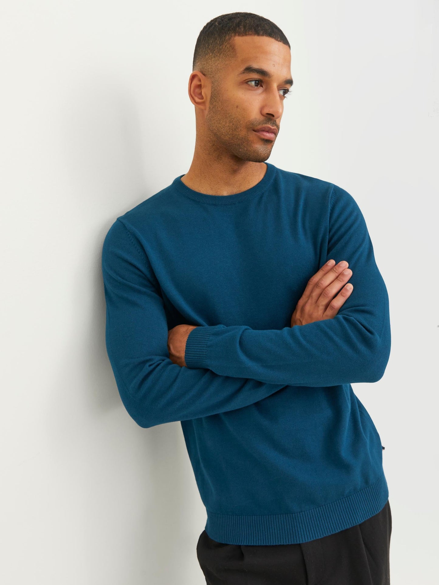 Pullover Jack E Jones Jjebasic Knit Crew Neck Noos SAILOR BLUE