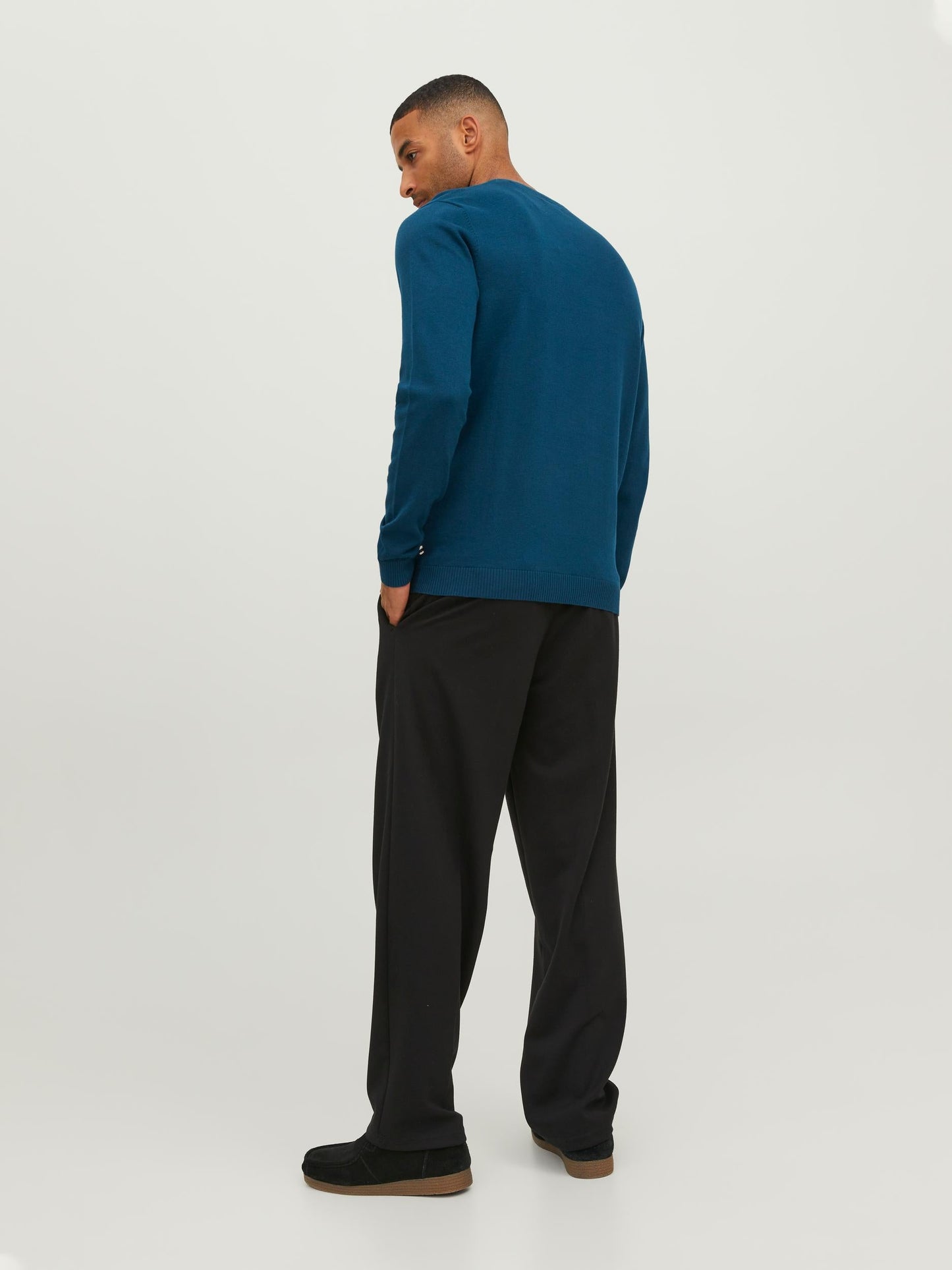 Pullover Jack E Jones Jjebasic Knit Crew Neck Noos SAILOR BLUE