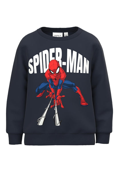 Felpa Name It  Nmmjox Spiderman Sweat Bru Noos Mar DARK SAPPHIRE