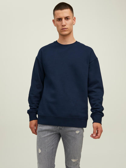 Felpa Jack E jones JJESTAR BASIC SWEAT CREW NECK NOOS NAVY BLAZER