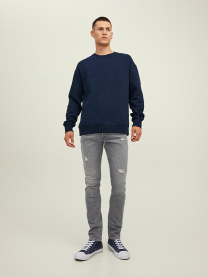 Felpa Jack E jones JJESTAR BASIC SWEAT CREW NECK NOOS NAVY BLAZER