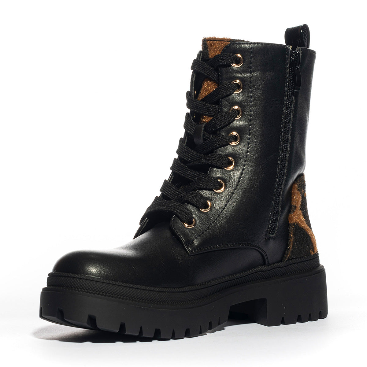 Stivaletti lancetti Lt033 BLACK BROWN