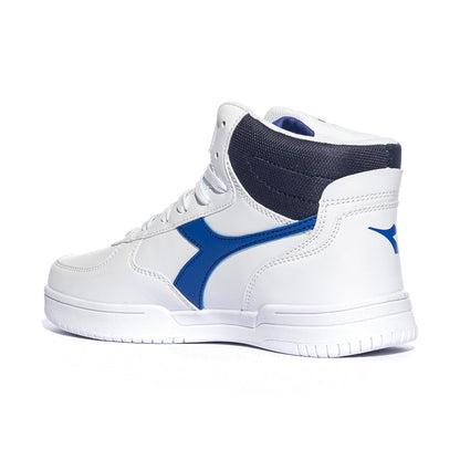 Sneakers Diadora Raptor Mid Bianche BLU IMPERIALE