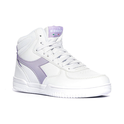 Sneakers Diadora Raptor Mid BIanche WHITE LILLA
