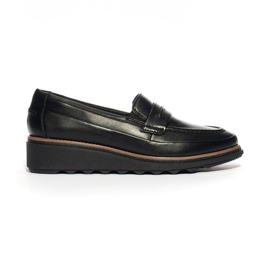 Mocassini Clarks Sharon Aster BLACK LEATHER