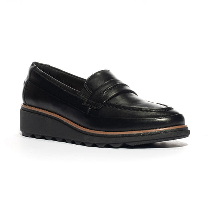 Mocassini Clarks Sharon Aster BLACK LEATHER
