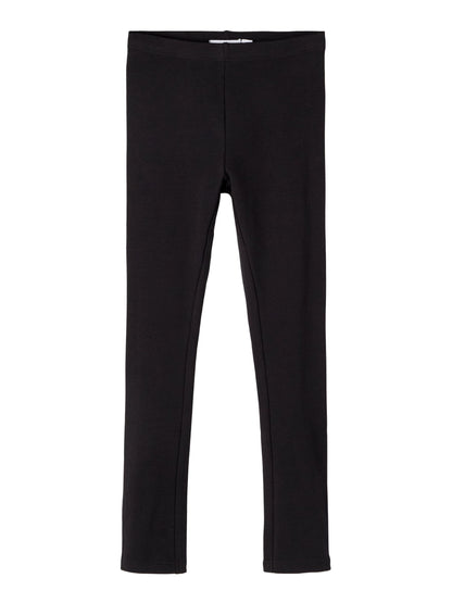 Pantaloni Name It NKFDAVINA SOLID SWE LEGGING  BRU N NOOSn BLACK