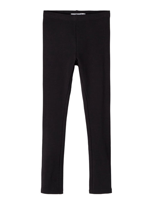 Pantaloni Name It NKFDAVINA SOLID SWE LEGGING  BRU N NOOSn BLACK