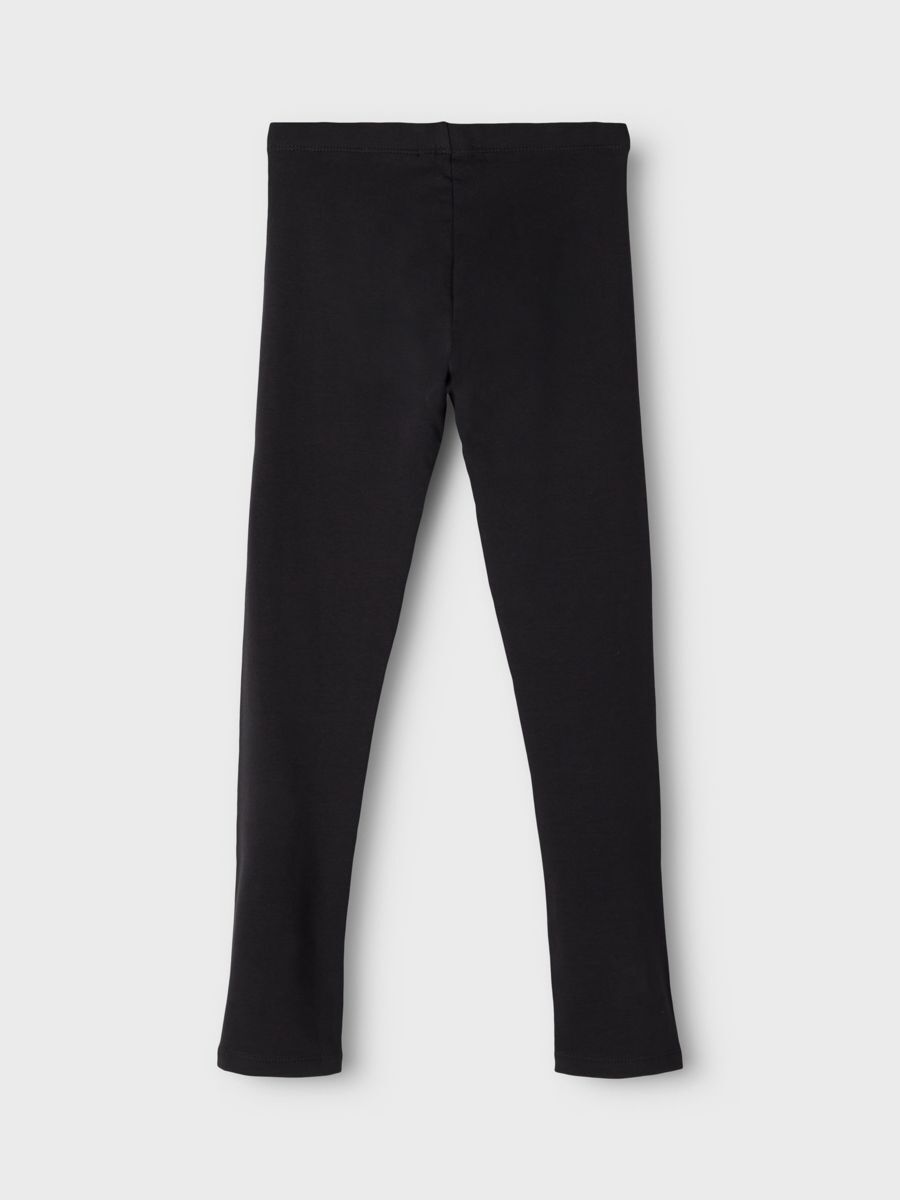 Pantaloni Name It NKFDAVINA SOLID SWE LEGGING  BRU N NOOSn BLACK