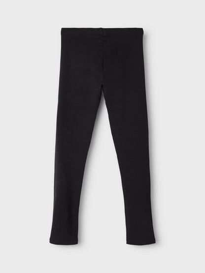 Pantaloni Name It NKFDAVINA SOLID SWE LEGGING  BRU N NOOSn BLACK
