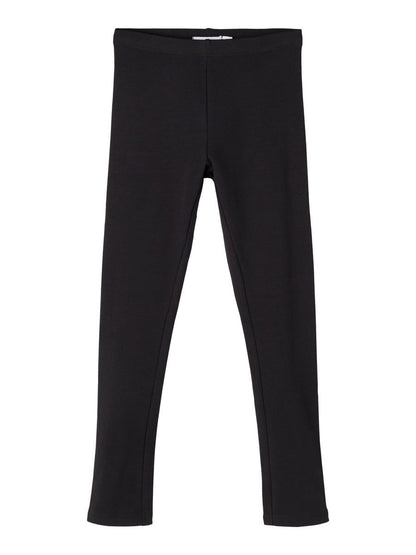 Pantaloni Name It NKFDAVINA SOLID SWE LEGGING  BRU N NOOSn BLACK
